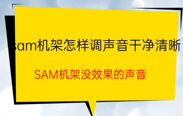 sam机架怎样调声音干净清晰 SAM机架没效果的声音？